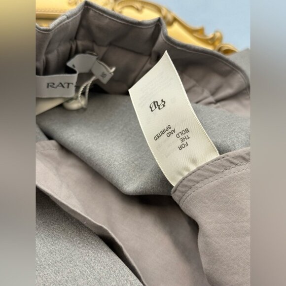 🆕 RAT & BOA 🧿 NWT Simona Pleated Trouser, Adjustable Drawstring, Grey - Sz XS - Picture 14 of 16